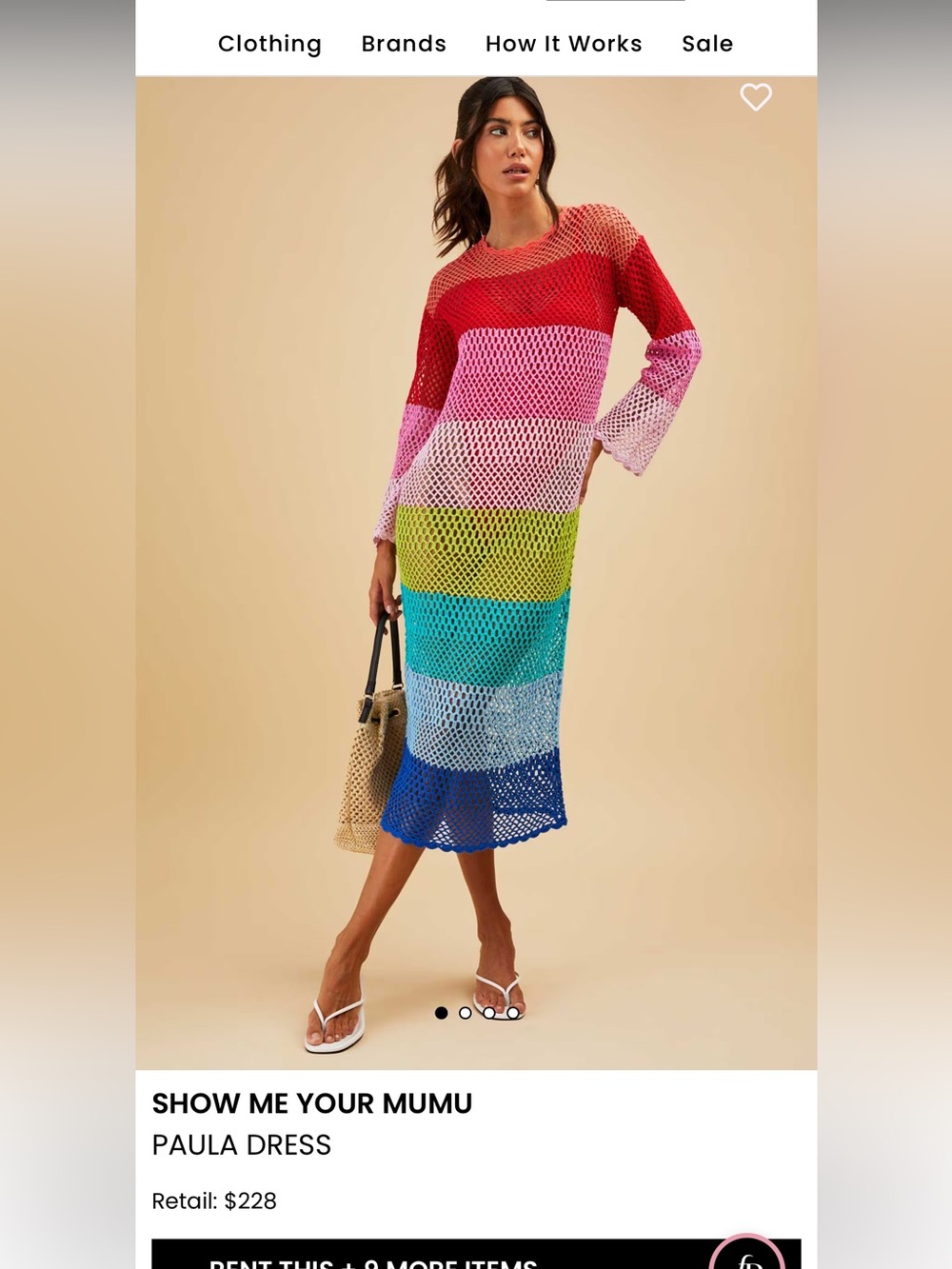 Show Me Your MuMu Multicolor Striped Crochet Swim Coverup